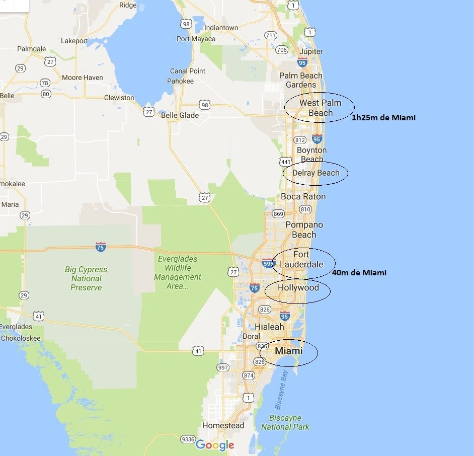 Mapa De Miami Beach Con Calles Para Imprimir – USTrave.com